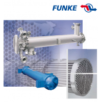 FUNKE 管殼式換熱器，主要用于冷卻潤滑油和液壓油或水的加熱
